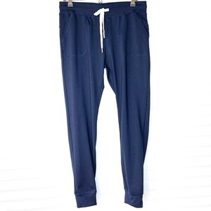 Zyia Jogger Womens Large Blue Drawstring Cozy Active Pull on Athleisure Soft